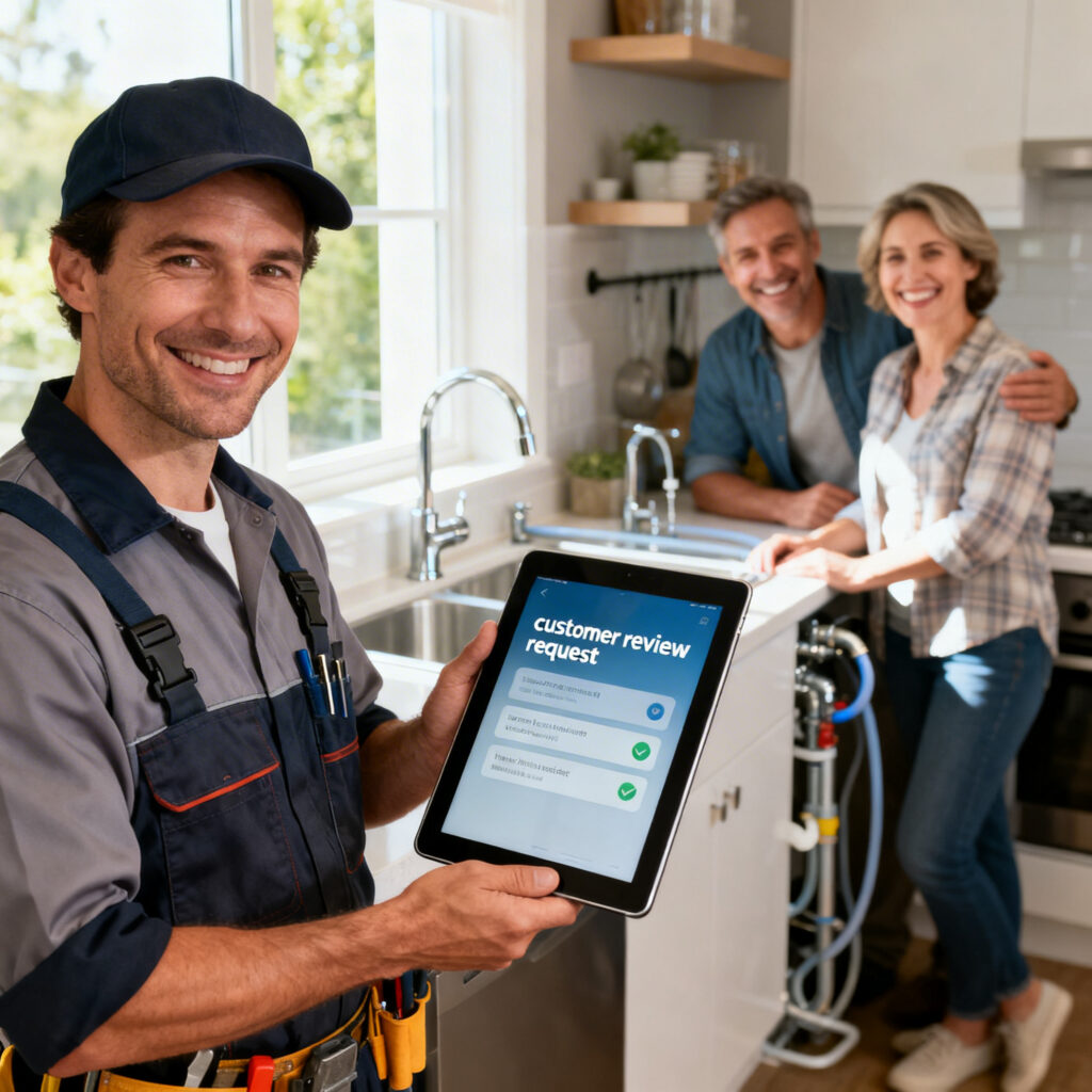 automated review requests for home services - SalesCaptain