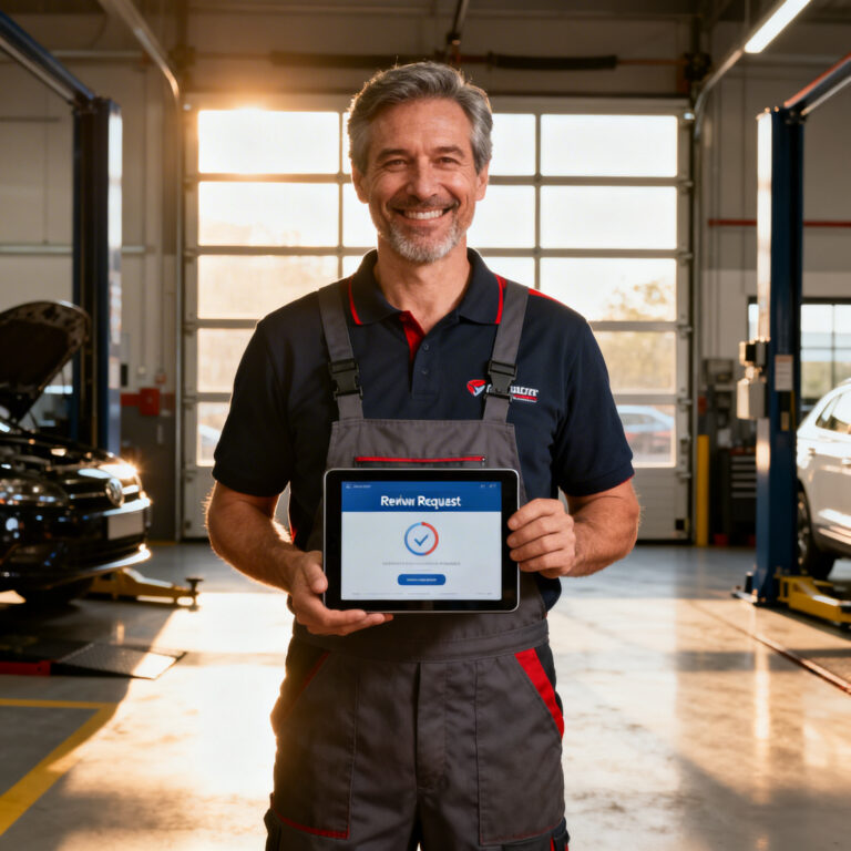 automated review requests for auto repair shops - SalesCaptain