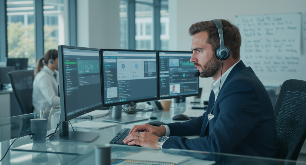 telecommunication call center - SalesCaptain